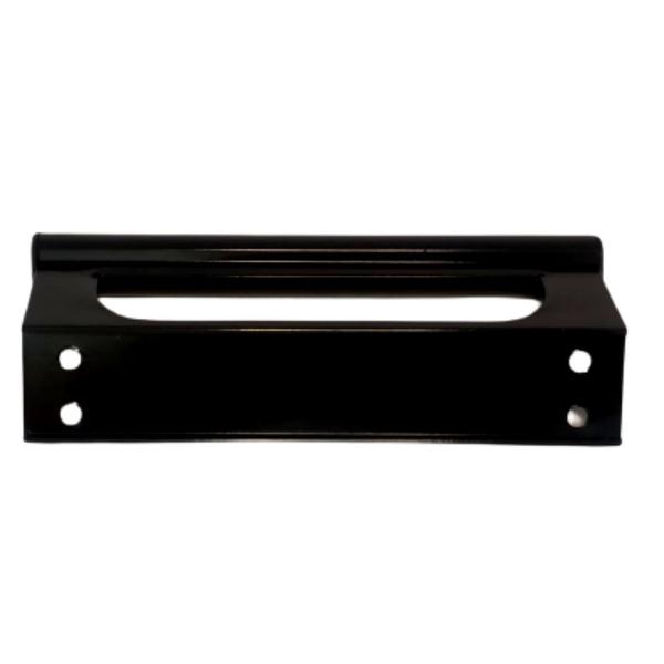 Imagem de Puxador de Aluminio Buzio Porta Portao Correr Preto 145mm