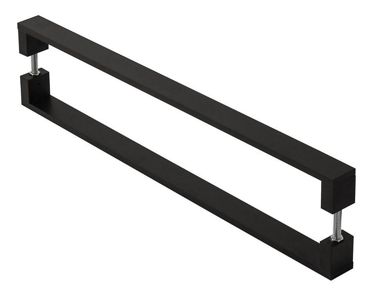 Puxador De Porta Pivotante Alumínio Inoxidável Preto 1.20mt - MetalCromo Imagem de Puxador De Porta Pivotante Alumínio Inoxidável Preto 1.20mt