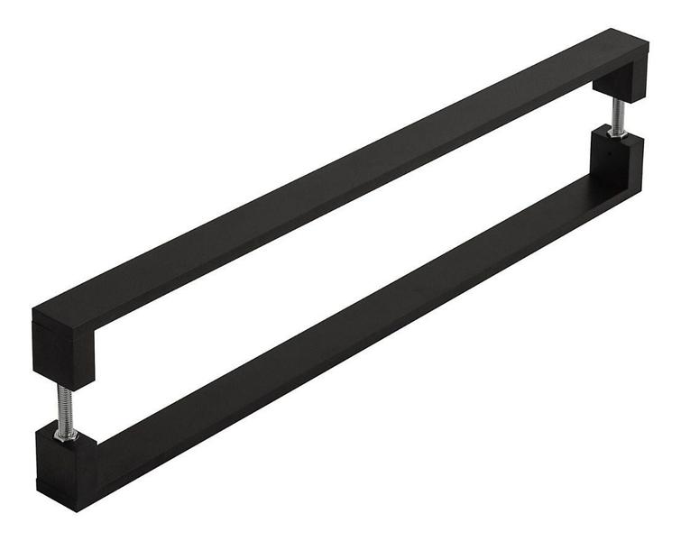 Puxador De Porta Pivotante Alumínio Inoxidável Preto 1.20mt - MetalCromo Imagem de Puxador De Porta Pivotante Alumínio Inoxidável Preto 1.20mt