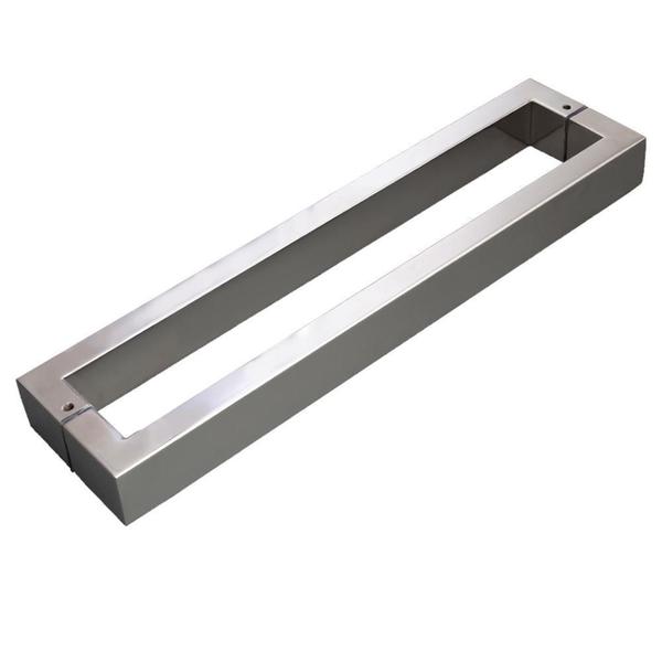 Puxador Duplo Inox Geris 40x20mm - Portas Madeira/Vidro Imagem de Puxador Duplo Inox Geris 40x20mm - Portas Madeira/Vidro