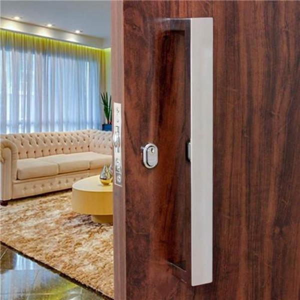 Puxador Duplo Inox Geris 40x20mm - Portas Madeira/Vidro Imagem de Puxador Duplo Inox Geris 40x20mm - Portas Madeira/Vidro