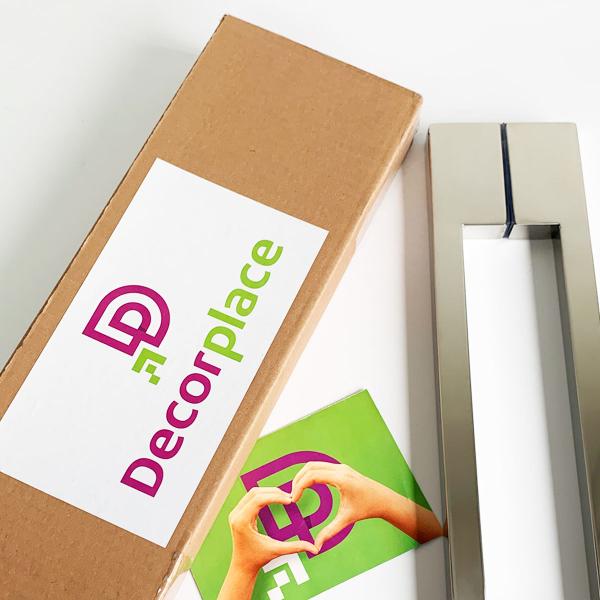 Puxador Duplo Para Porta Pivotante Em Aço Inox Twin 40cm - DECORPLACE Imagem de Puxador Duplo Para Porta Pivotante Em Aço Inox Twin 40cm