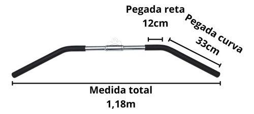 Imagem de Puxador Exercicio Cross Over Costas Manopla Emborrachado Pro