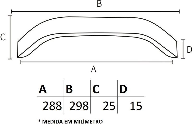 Imagem de Puxador IL 1349 - Escovado - 288MM