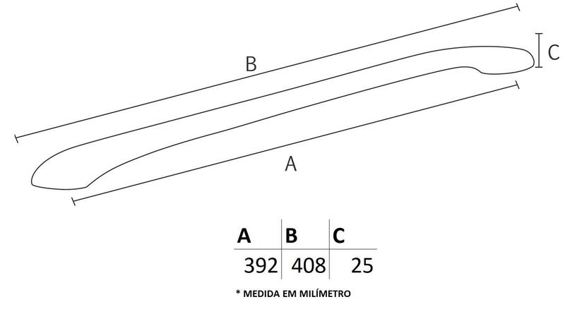 Imagem de Puxador IL 4518 - Cromado - 392MM