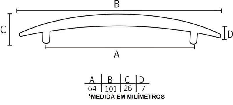 Imagem de Puxador IL 516 - Cromado - 64MM