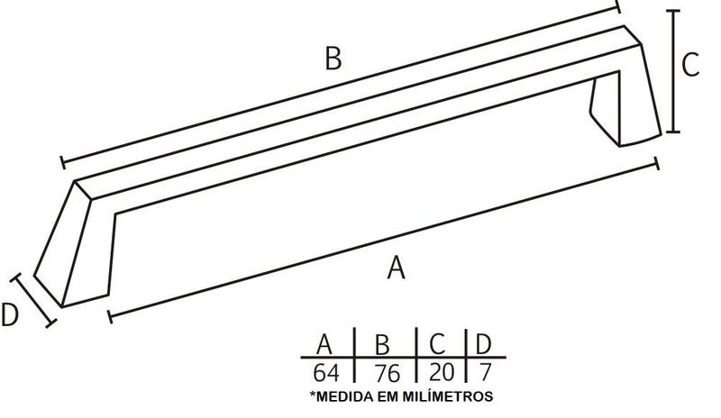 Imagem de Puxador IL 960 - Cromado - 128MM