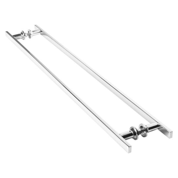 Imagem de Puxador Inox Para Porta De Correr Vidro Madeira 90cm M.S