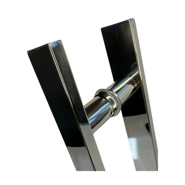 Imagem de Puxador Inox Polido Tubular Porta VIdro Porta Pivotante 45 Cm