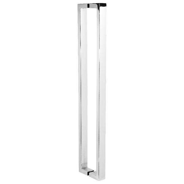 Imagem de Puxador Inox U Para Porta Pivotante Alto Brilho 50cm