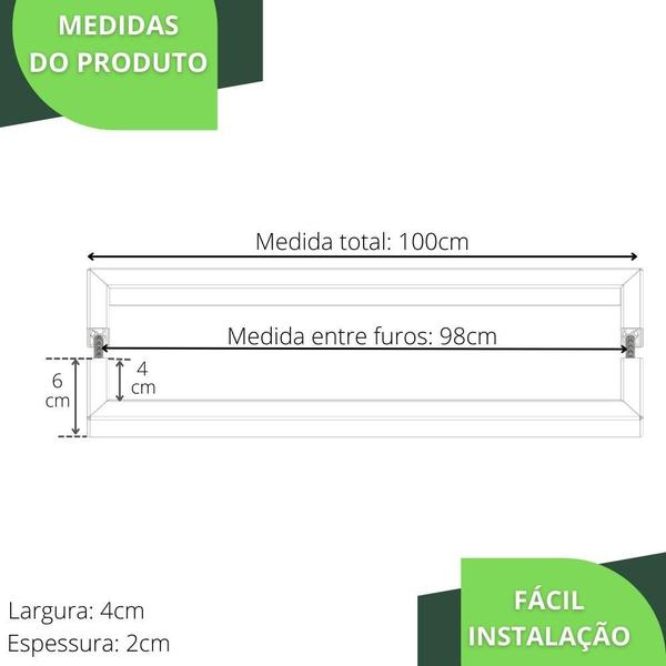 Imagem de Puxador Inox U Para Porta Pivotante Preto Fosco 1.00 metro