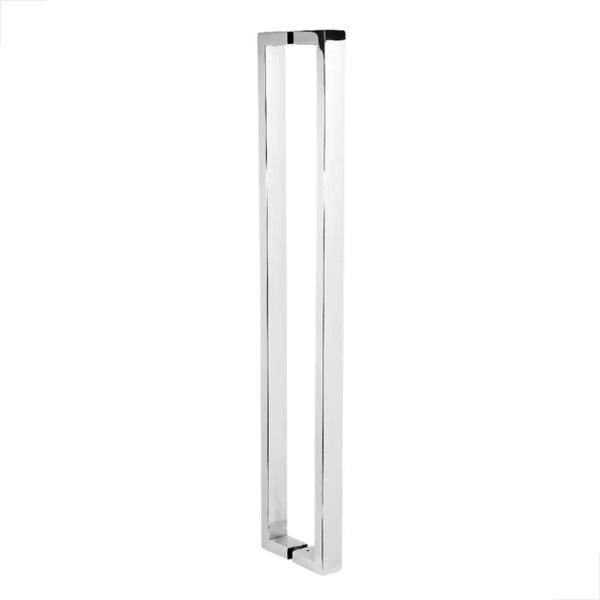 Imagem de Puxador Inox U Para Portas De Madeira Pivotante 800mm Polido