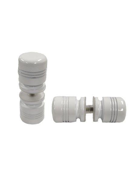 Puxador Para Box De Banheiro Boleado Plástico Cinza - Salatigas Imagem de Puxador Para Box De Banheiro Boleado Plástico Cinza