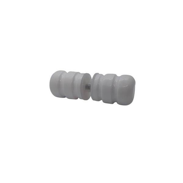 Puxador Para Box De Banheiro Boleado Plástico Cinza - Salatigas Imagem de Puxador Para Box De Banheiro Boleado Plástico Cinza