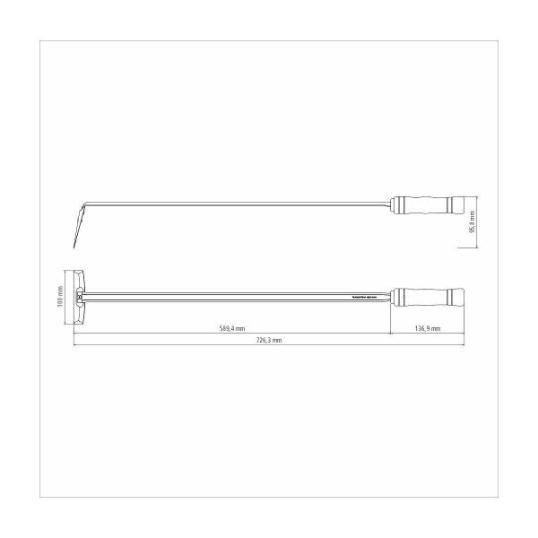 Imagem de Puxador para Brasas Tramontina Churrasco com Lamina em Aço Inox e Cabo de Madeira 72,7 cm