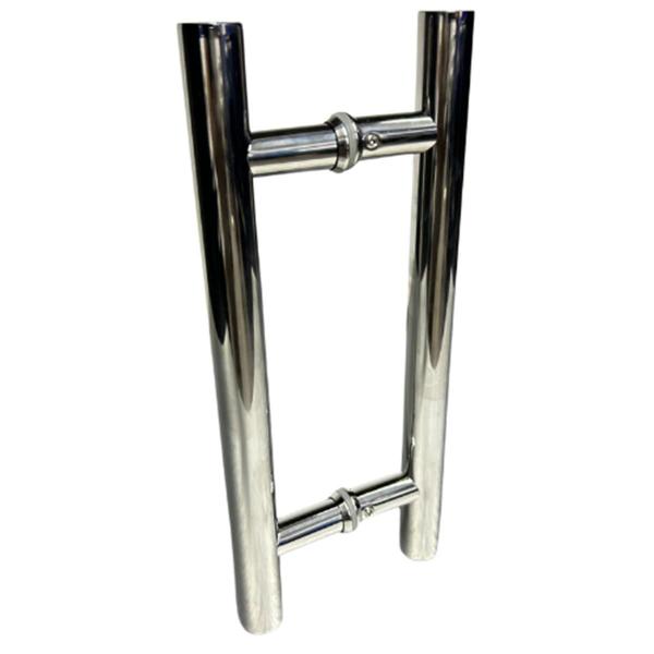 Imagem de Puxador para Porta Pivotante Tubular H Inox Polido 60 Cm