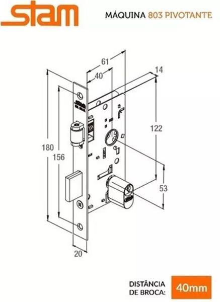 Imagem de Puxador Porta Barra curvo 50cm + fechadura Regulável