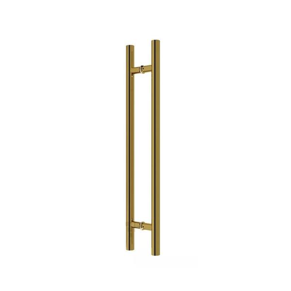 Imagem de Puxador Porta Dourado Gold Duplo Inox Pivotante Correr Italy