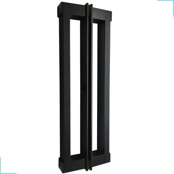 Imagem de Puxador Porta Vidro sem Furo - Preto 3m VHB 20cm