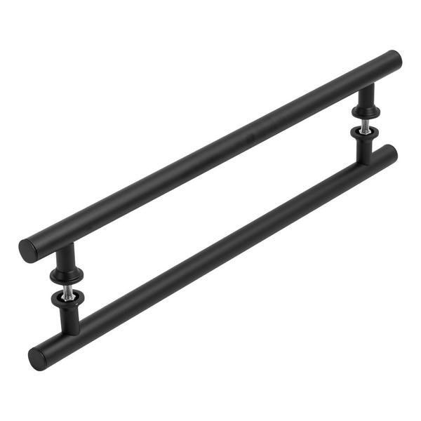 Puxador Preto Para Porta De Vidro E Madeira 100cm - Homefull Imagem de Puxador Preto Para Porta De Vidro E Madeira 100cm
