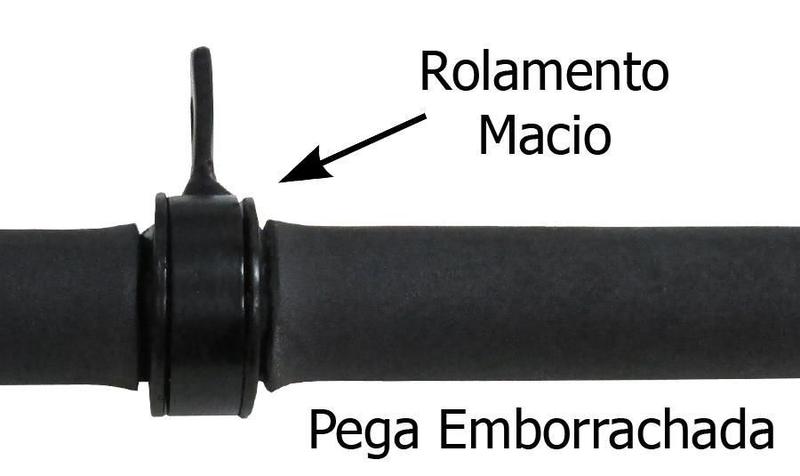 Imagem de Puxador Reto Com Rolamento 50Cm + Puxador Triângulo Maciço