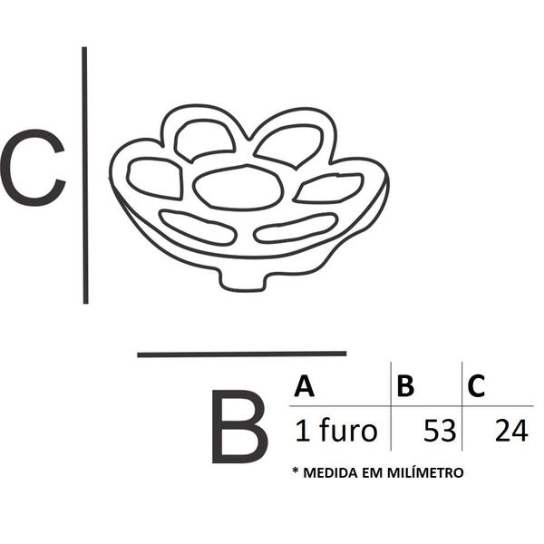 Imagem de Puxador Rústico IL 6002 - Branco - 53X24MM