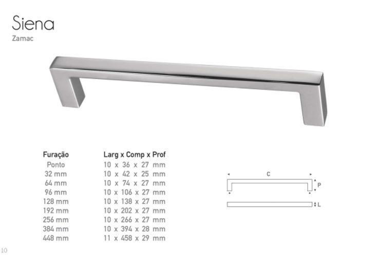 Imagem de Puxador Siena 96Mm Branco - Gruppa