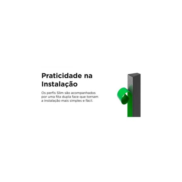 Imagem de Puxador slim preto 15cm rometal