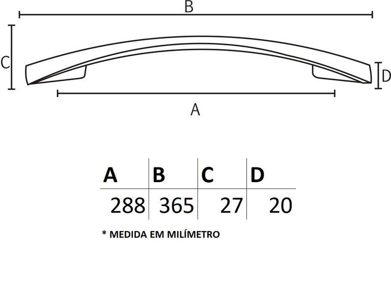 Imagem de Puxador Sonico IL 2092 - Escovado - 288MM