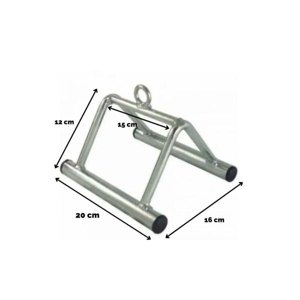 Imagem de Puxador Triangulo Cromado Musculação/Exercícios/Fitness