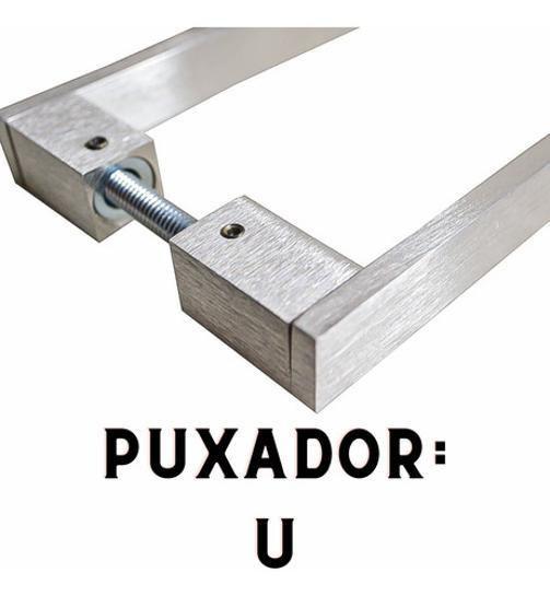 Imagem de Puxador U Em Aço Inox De 1Metro