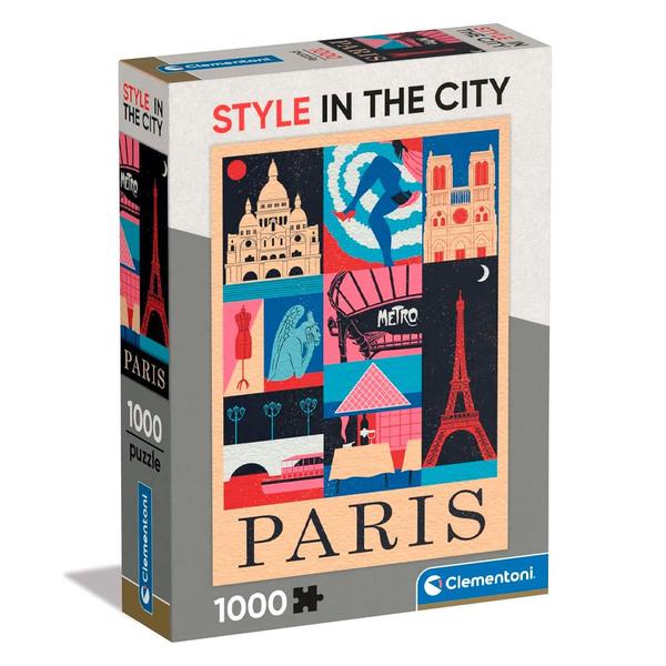 Imagem de Puzzle 1000 Peças Poster Paris - Clementoni - Importado