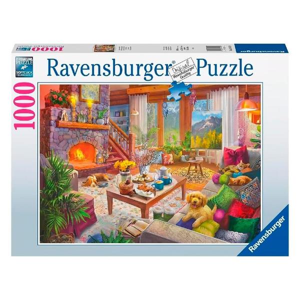 Imagem de Puzzle 1000 peças Sala Aconchegante - Importado - Ravensburger