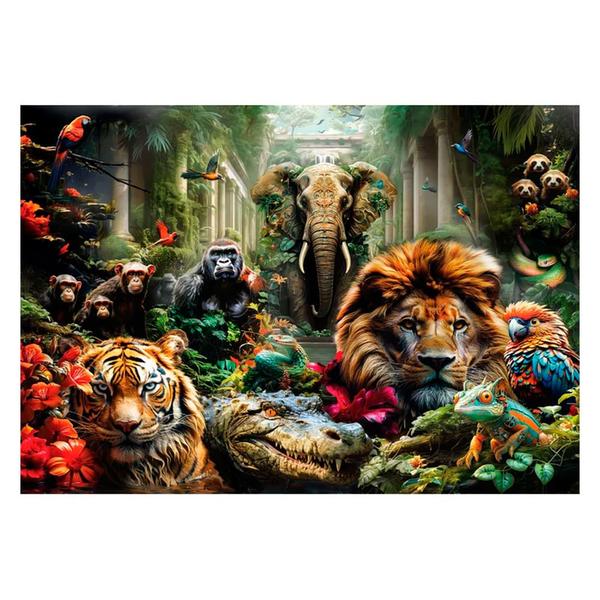 Puzzle 1000 Peças Selva Mística - Clementoni - Grow Imagem de Puzzle 1000 Peças Selva Mística - Clementoni