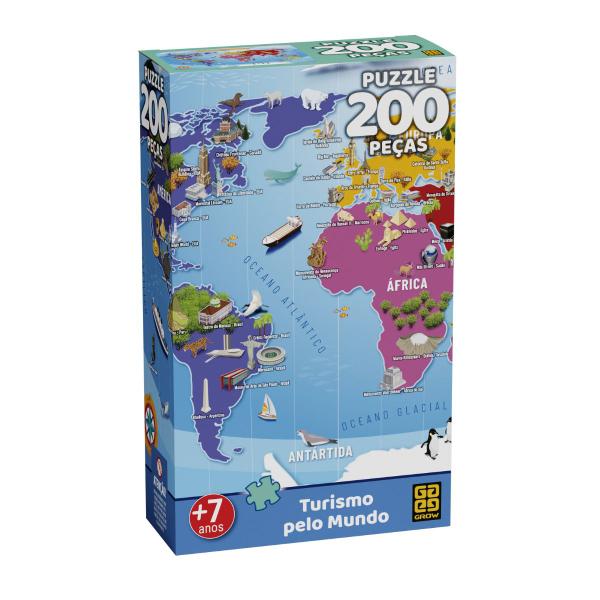 Imagem de Puzzle 200 peças Turismo pelo Mundo - Grow