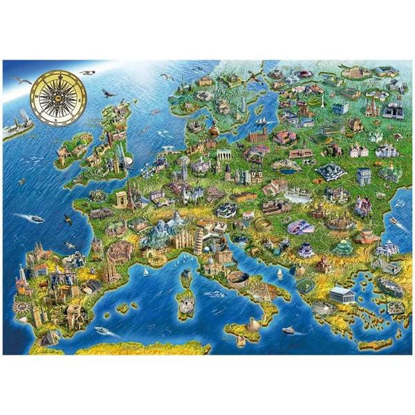 Imagem de Puzzle 2000 peças Monumentos da Europa - Grow