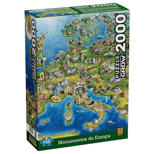 Imagem de Puzzle 2000 Peças Monumentos Da Europa