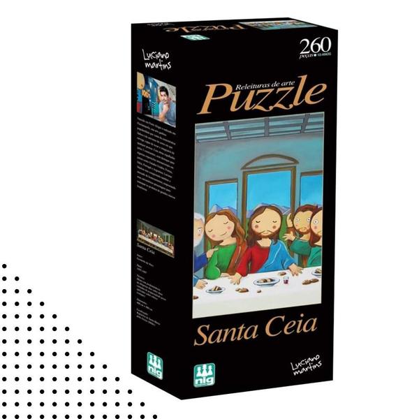 Imagem de Puzzle 260 Peças Nig Brinquedos Santa Ceia Luciano Martins