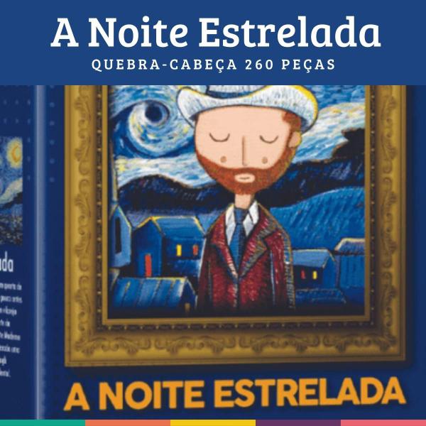 Imagem de Puzzle A Noite Estrelada 260 peças Releitura Nig Brinquedos