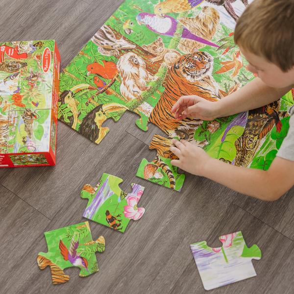 Imagem de Puzzle Chão Floresta Tropical Melissa & Doug (48 pc, 2x3 pés)