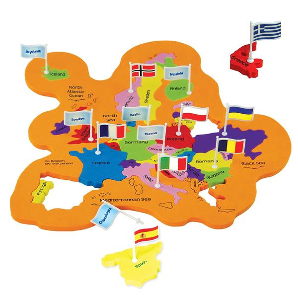 Puzzle de Mapas Mundiais Imagimake Mapology - Com Bandeiras e