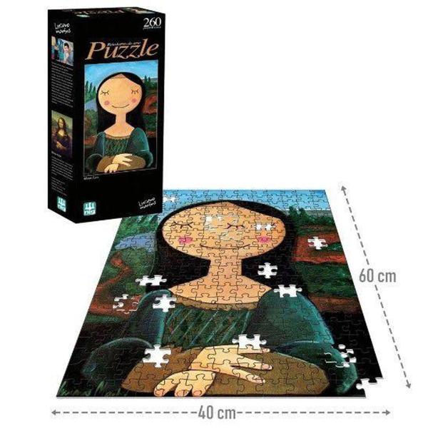 Imagem de Puzzle Infantil Mona Lisa Releituras De Arte 260 Peças - Nig - Puzzles