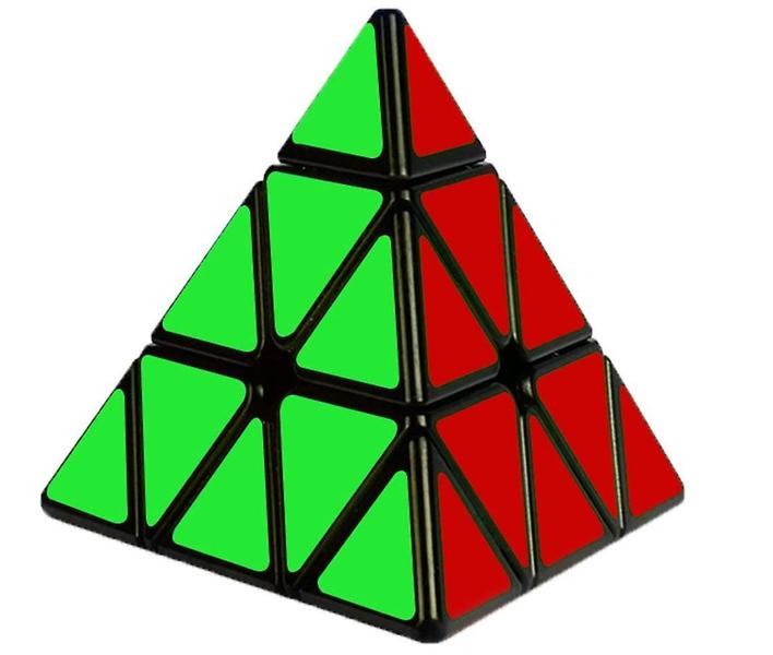 Imagem de Puzzle mágico Pyraminx Cube Wokex Triangle Cube 3x3 vermelho