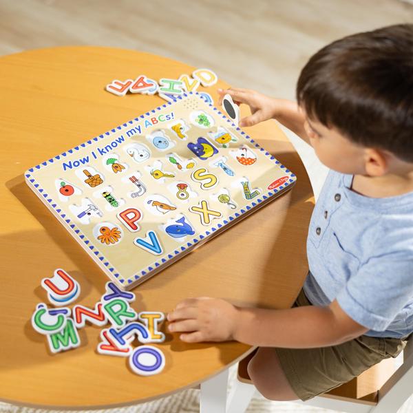 Imagem de Puzzle Melissa & Doug Wooden Alphabet Sound 26 unidades FSC Cert