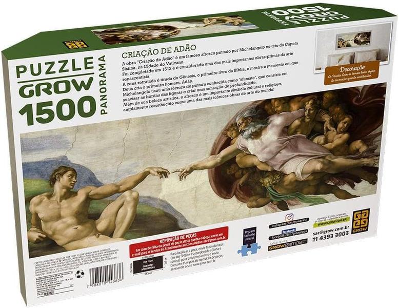 Imagem de Puzzle Panorama Criação De Adão 1500 Peças