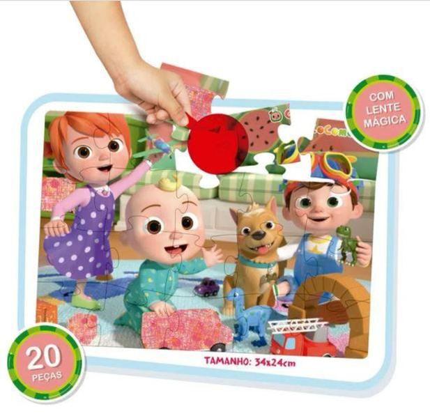 Imagem de Puzzle Play 20 Peças Lente Mágica - Cocomelon - Elka