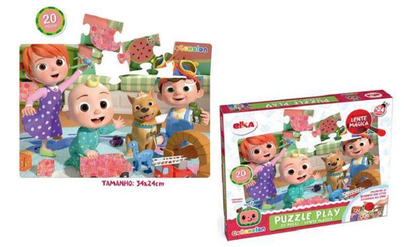 Imagem de Puzzle Play 20 Peças Lente Mágica - Cocomelon - Elka