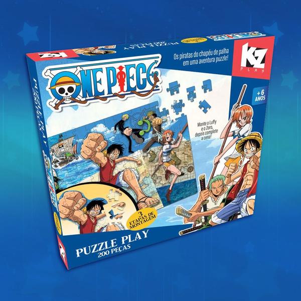 Imagem de Puzzle Play 200 peças Quebra Cabeça One Piece