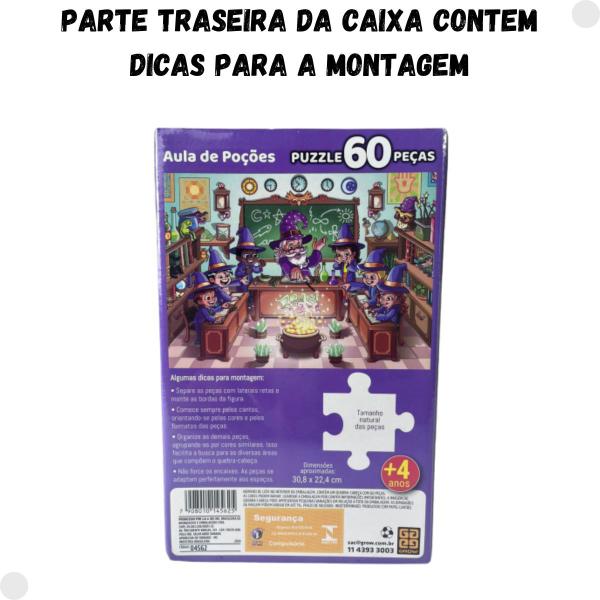 Imagem de Puzzle / Quebra-Cabeça 60 Aula de Poções 04562 - Grow