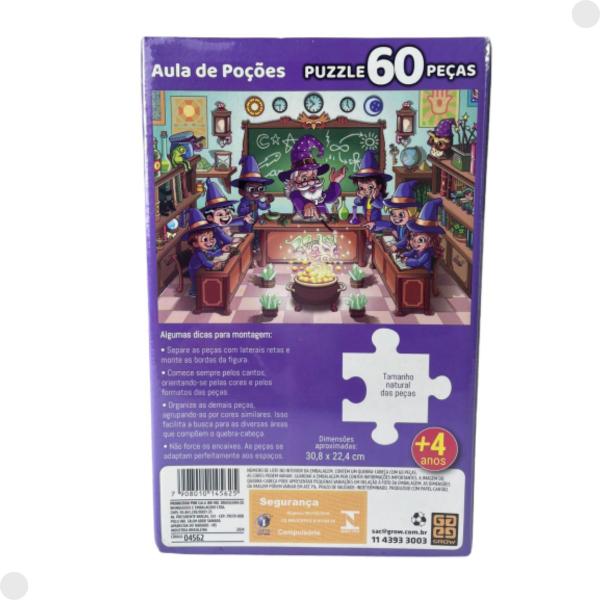 Imagem de Puzzle / Quebra-Cabeça 60 Aula de Poções 04562 - Grow